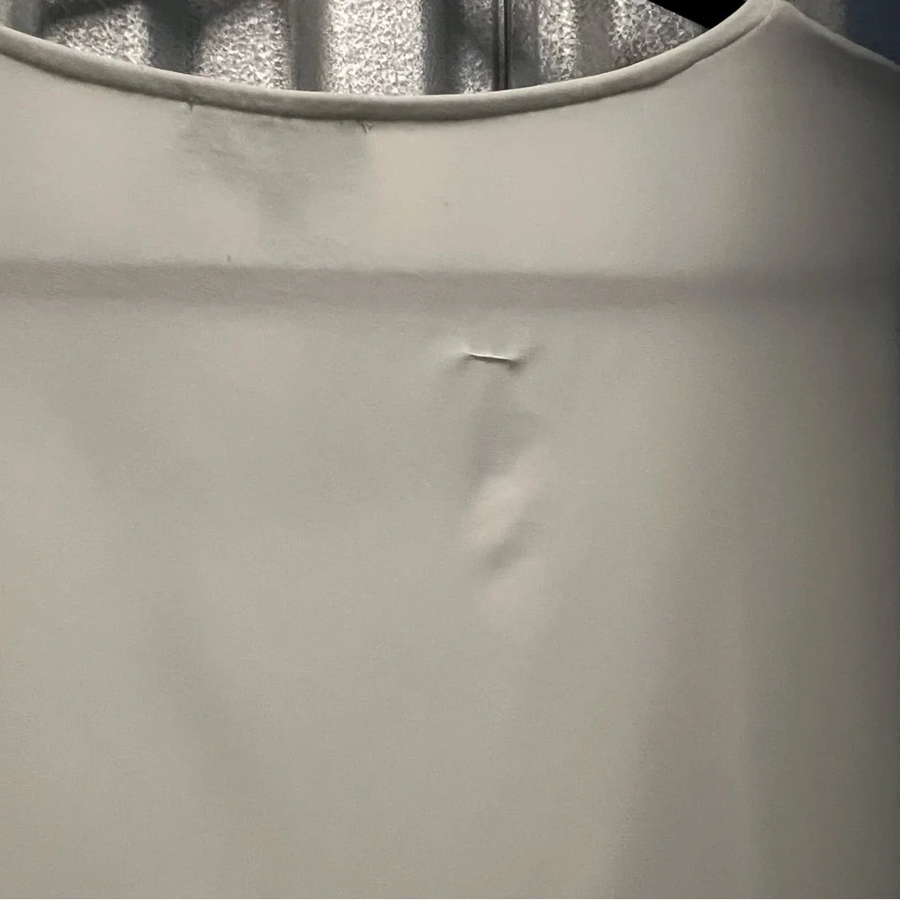 Laura T-shirt blouse sheer front and stretch back white with floral prin… - Picture 10 of 10